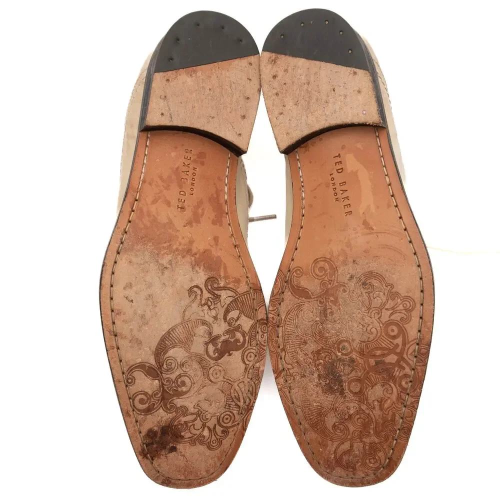Ted Baker Light Tan Leather Lace Up Derby Shoes Size 12